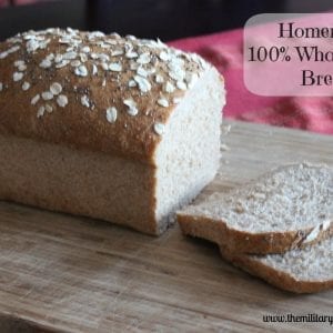 homemade whole grain bread
