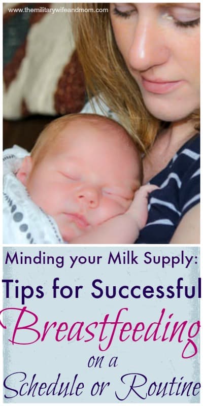 Successful Breastfeeding on a Schedule or Routine