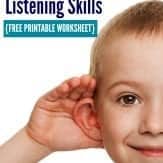 Awesome ways to improve toddler listening! Free printable worksheet at the end of the post | toddler listening skills | teach toddlers to listen | toddler won't listen