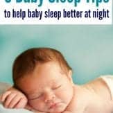 These baby sleep tips put my infant straight back to sleep EVERY TIME! | newborn sleep tips | sleeping through the night | tips to help baby sleep