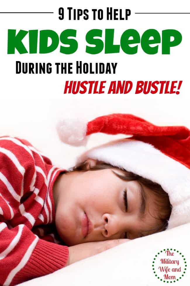 How to help kids stay well rested during the craziness of the holiday season! Great tips! 