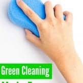 Create your own green cleaning routine for busy moms with these easy green cleaning recipes!