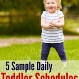 5 stay-at-home moms were asked, "what is your sample daily toddler schedule?" Here are there answers!