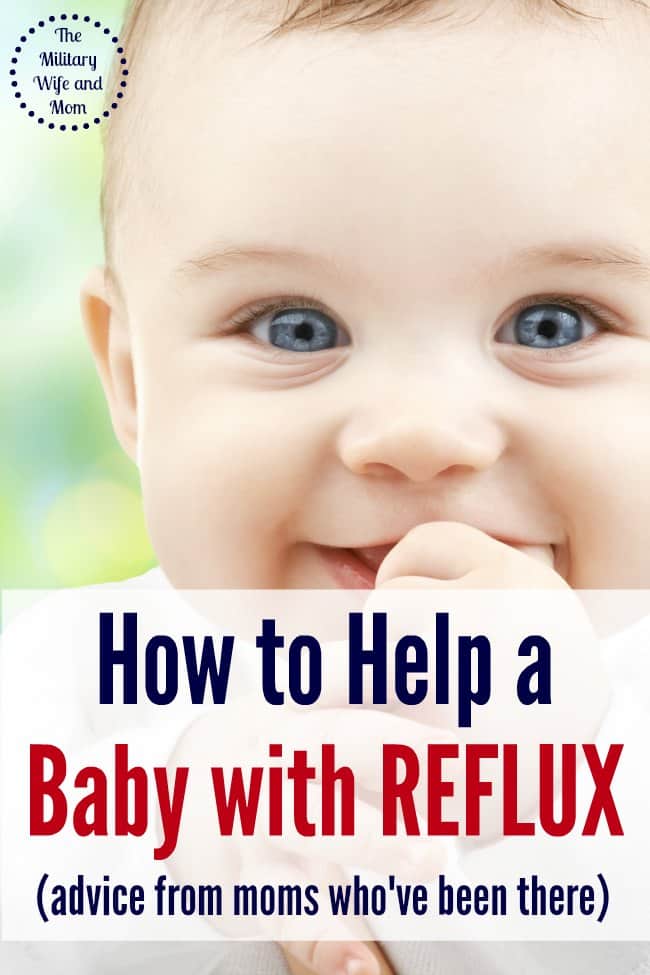 LOVE this advice from other moms! How to help your baby with reflux. 