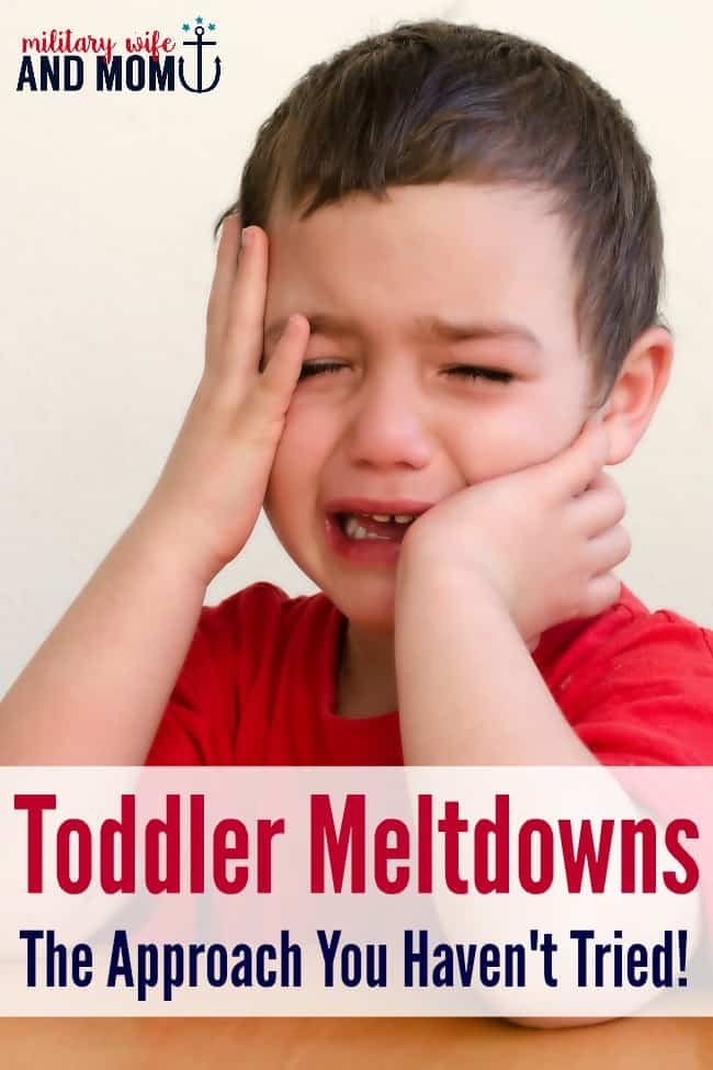 Have you tried this approach to toddler meltdowns? Worked for us! 
