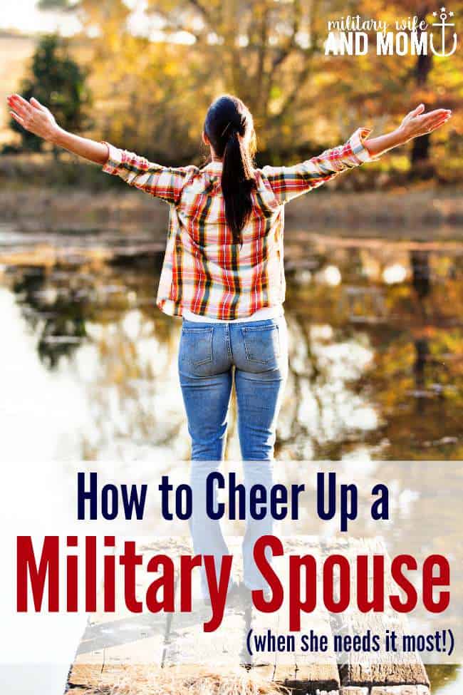 Encouraging a fellow military spouse is easier than you might think! Love these ideas! 