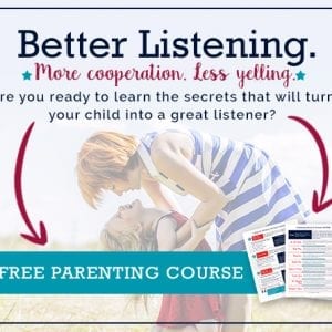 Free parenting email series. How to teach kids to listen.