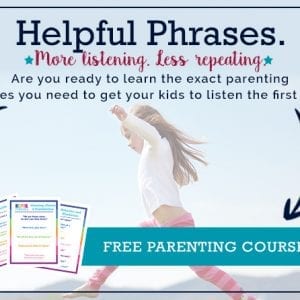 Free parenting email course. Communication with kids. Helpful phrases to use with kids.