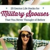 LOVE these life hacks for military spouses. Never thought of these before. Perfect for #militarysignificantother #militarywives #militarygirlfriends #lifehacks #militarylifehacks #militaryfamily