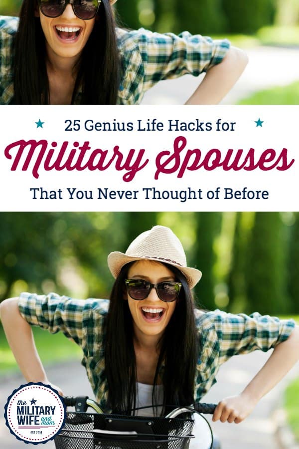 LOVE these life hacks for military spouses. Never thought of these before. Perfect for #militarysignificantother #militarywives #militarygirlfriends #lifehacks #militarylifehacks #militaryfamily 