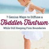 Seven great strategies for how to handle toddler tantrums using positive parenting. #howtohandletoddlertantrums #tempertantrums #howtodealwithtantrums #stoptempertantrums #tantrumsinstrongwilledkids