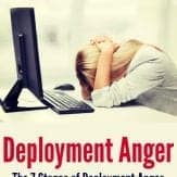 Do you ever struggle with deployment anger as a military spouse? Great tips for managing emotions during a military deployment. Military girlfriend. Military significant other. Military spouse. Military family.