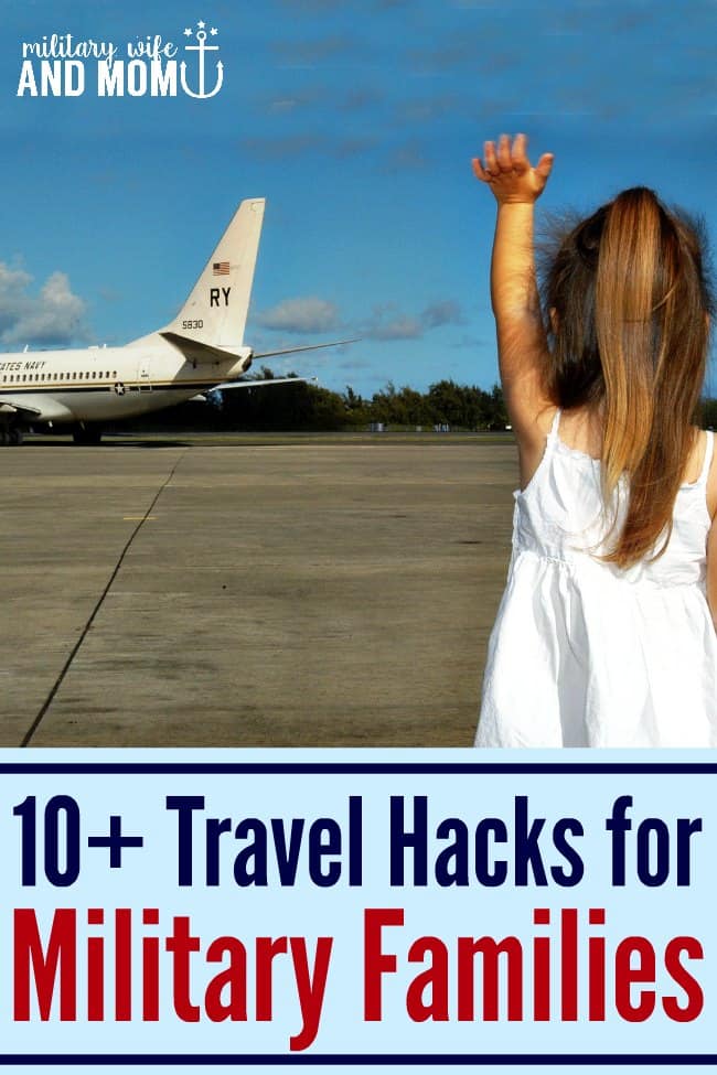 10+ Awesome travel hacks for military families. Perfect for military spouses to read before taking a trip. Sponsored by TownePlace Suites by Marriott.