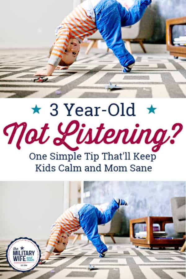 3 year old not listening