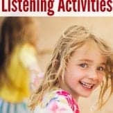 LOVE these awesome listening activities for kids! Great way to build listening skills! Positive parenting tips.