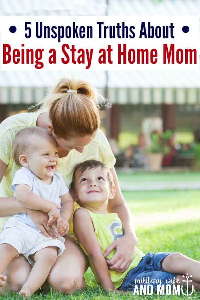 5 secrets about being a stay at home mom. The tough days of motherhood we don't talk about, but we should. 
