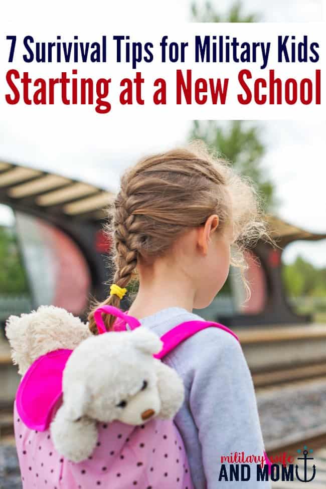 Simple and easy ways to help your military child adjust to a new school!