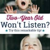 two year old won't listen