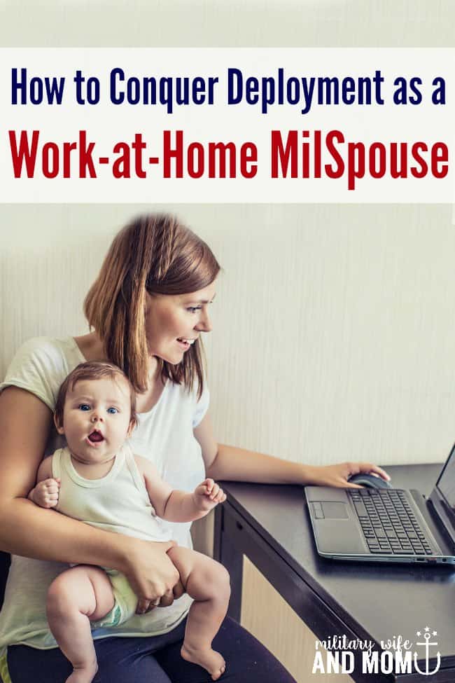 Learn the secret to working at home as a military spouse while balancing motherhood and deployment