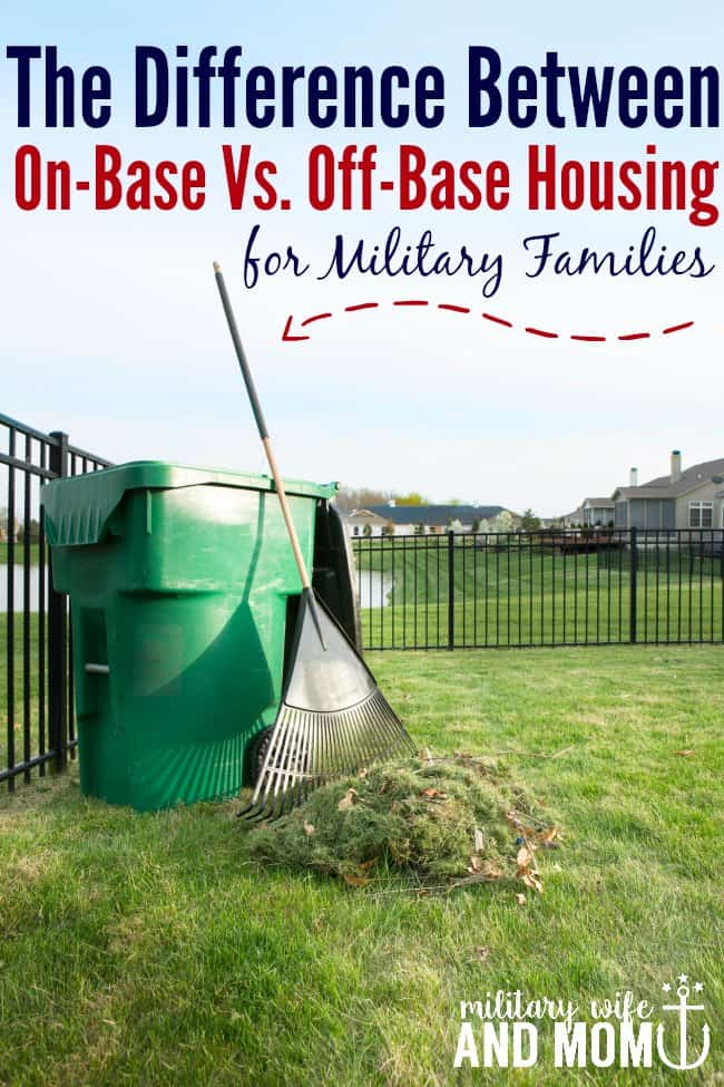 For military families the differences between on base housing and off base housing range significantly. Here are some ideas to help you decide if you should live off base or on base | military housing | military spouse