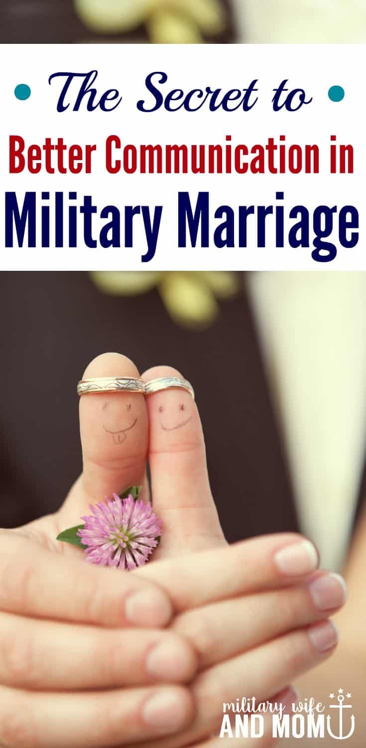Love this tip to improve communication in military marriage. It's a simple phrase to reconnect your marriage. Marriage tips for military spouses. 