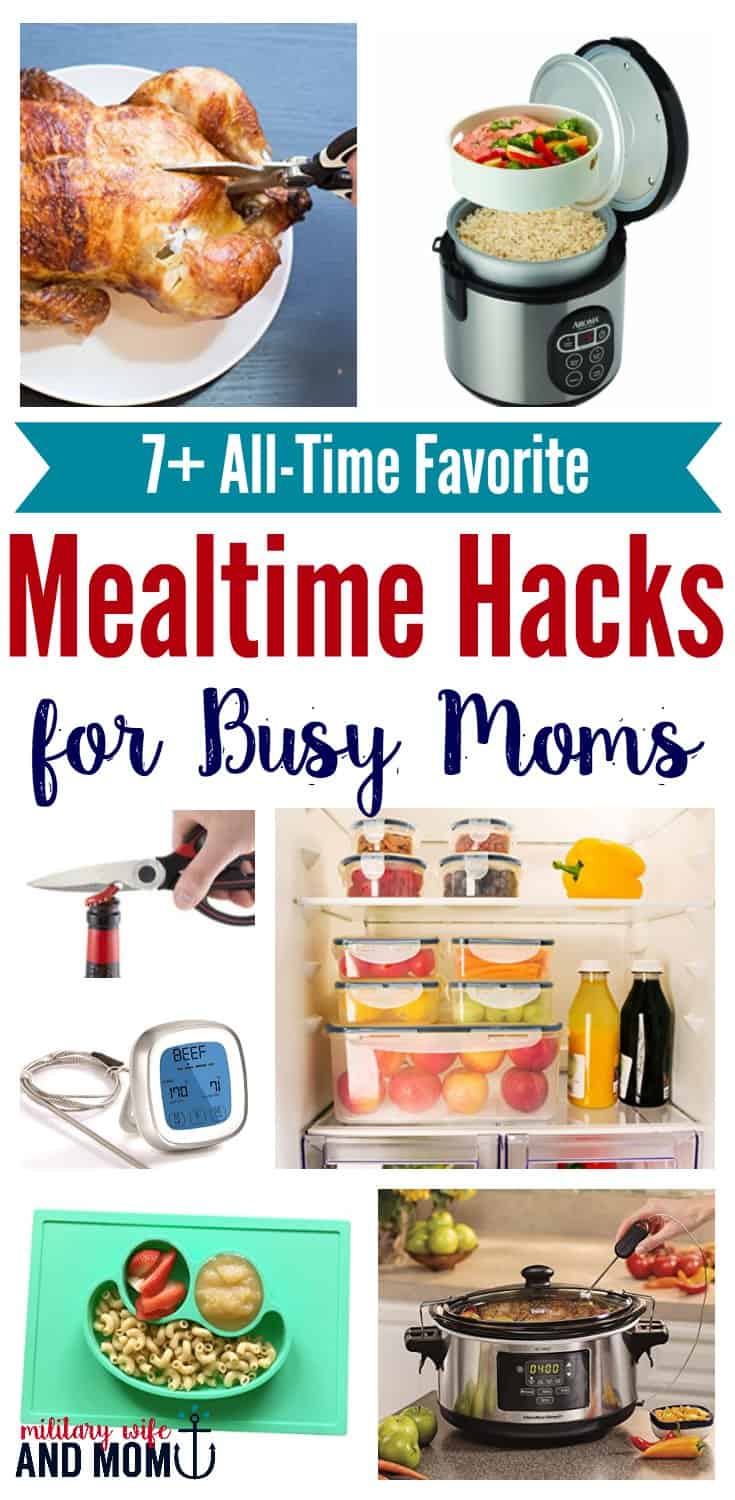 LOVE using these mealtime hacks for busy moms. Saves so much time, money and sanity! 