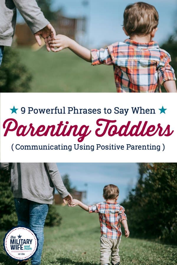 How to talk to toddlers so they will listen. LOVE these phrases for improving toddler listening skills. #getkidstolisten #toddlerlisteningtips #positiveparentingtoddlers #communicatewithtoddlers 