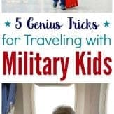 Love these tips for traveling with military kids. I would've never thought of number 3 before!