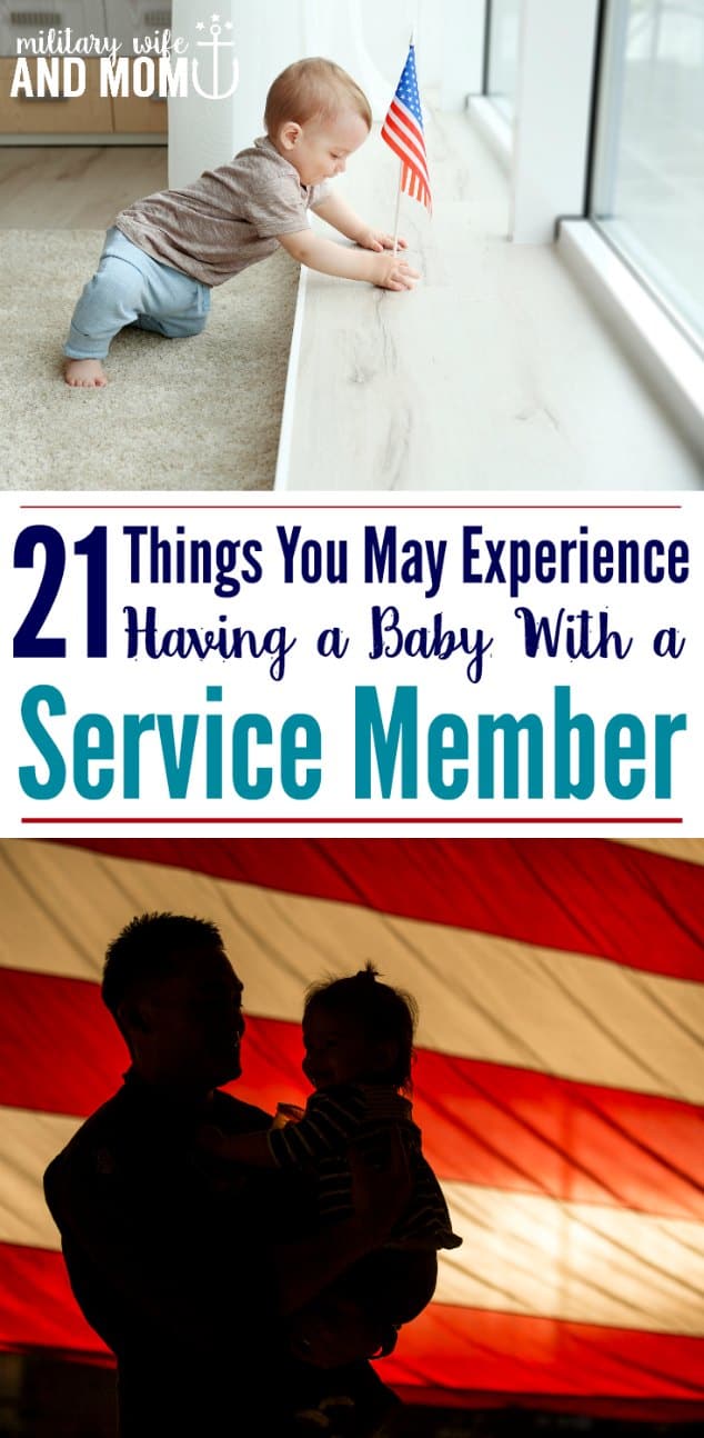 OH my! Having a baby with a service member...this is TOO MUCH. 