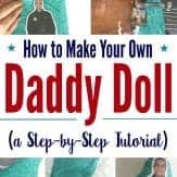 Learn how to make your own daddy doll for military kids. Under $5 cost. Perfect for military kids going through deployment.