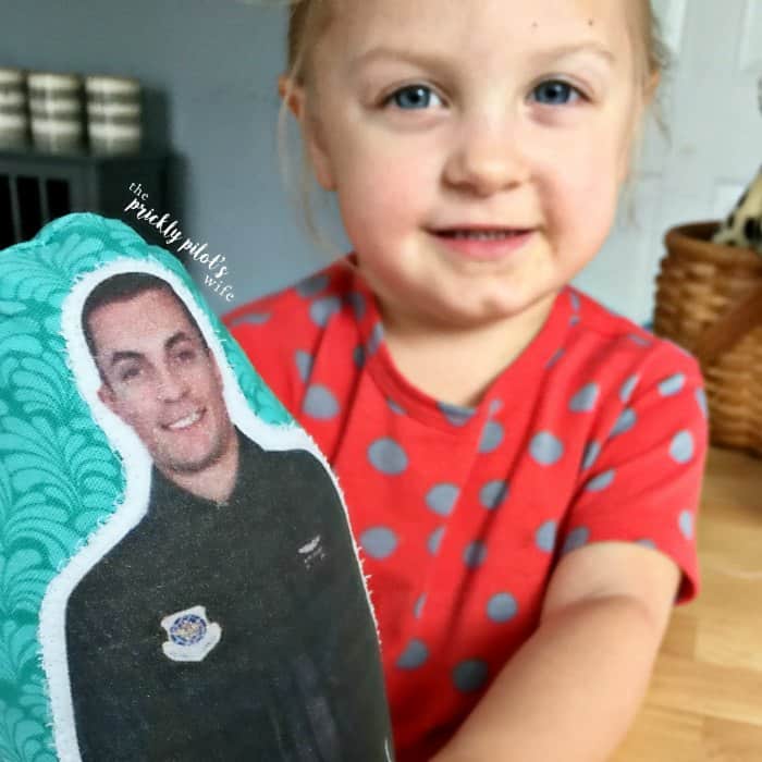 Learn how to make your own daddy doll for military kids. Under $5 cost. Perfect for military kids going through deployment.