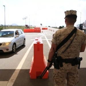 Embarrassing things that can happen at the military base gate.