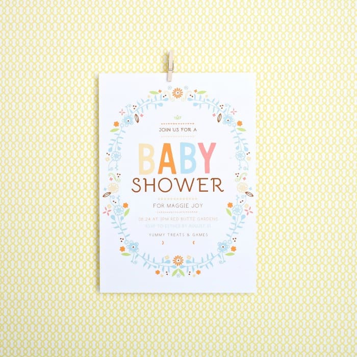 Use these unique baby shower invitations to create excitement around your event. Almost unlimited color options and custom samples to view. This post is sponsored by Basic Invite. 