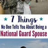 Being a national guard spouse is challenging for so many reasons.