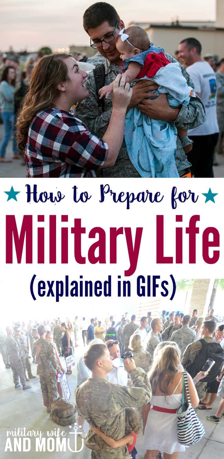 a humorous look (with GIF's) at the ways to prepare for the unexpected challenges of military life.