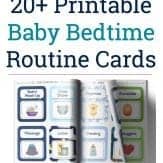 Looking for a newborn routine to help your baby settle into sleep without a fuss? Getting started is easy using this printable baby routine!