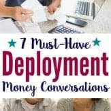 Make sense of your money before deployment! Military spouses and service members should follow these nine conversations before deployment. #military #sponsored #NavyFederalCreditUnion