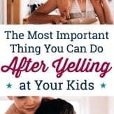 Do you ever feel like you're a parent who yells too much? Try this simple (but important) step after yelling at your kids to get the cooperation you truly want.