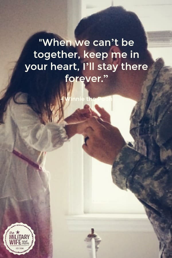 Deployment quotes for military spouses and significant others that will make your heart skip a beat. They're the perfect set of military wife quotes to inspire you during the ups and downs of deployment. 