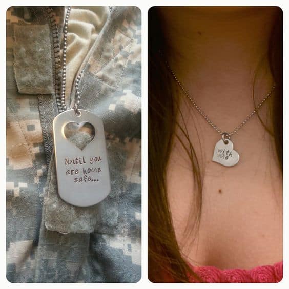 Military and necklace gift