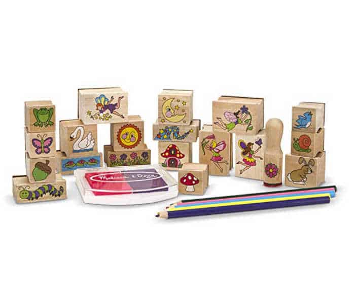 keep your kids busy with an open ended toy like this fairy stamp set.