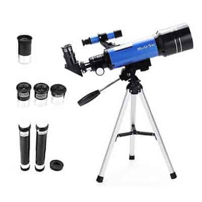 Inspired your child's love of science with this open ended toy. Real telescope to explore space, stars and the moon.