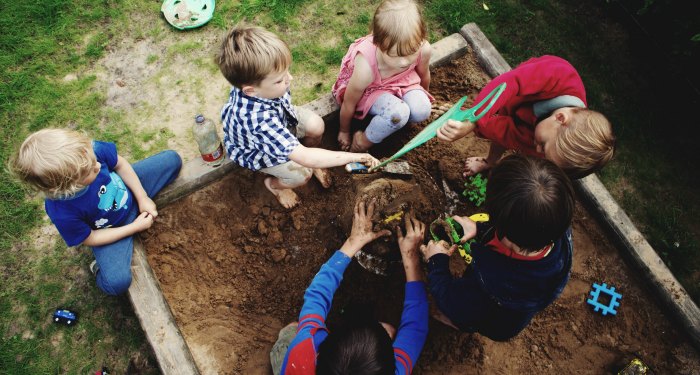 Sandboxes - a wonderful open ended toy that your kids can use through the years! 