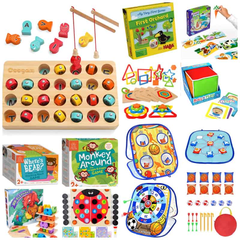 Collage of activities and puzzles.