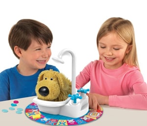 Boy and girl with soggy doggy game