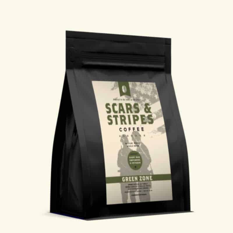 Scars and Stripes Coffee Blend Called Green Zone.