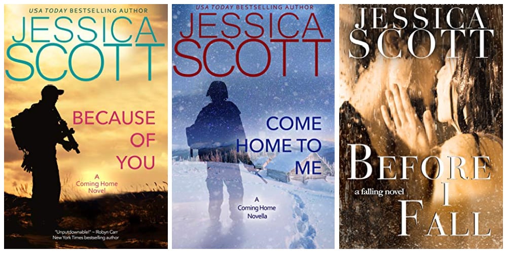 military romance novel covers from Jessica Scott
